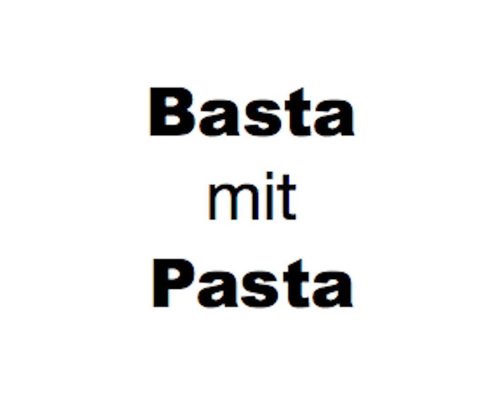 Bild:  Basta mit Pasta